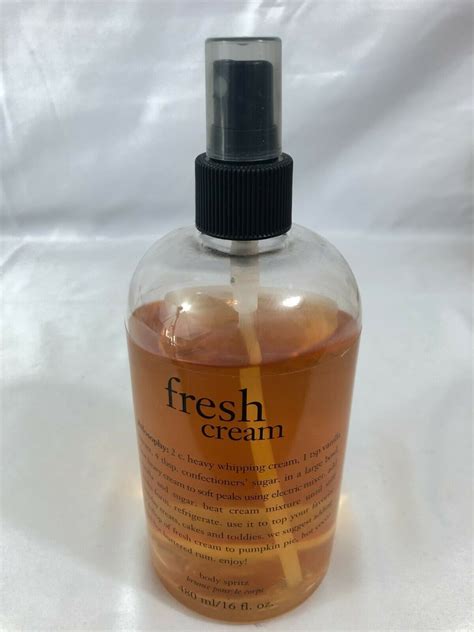 philosophy fresh cream body spray.